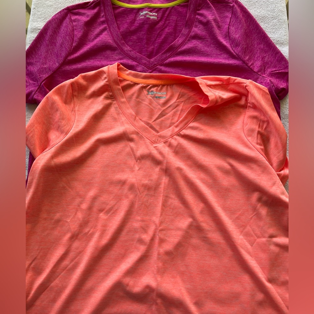 Xersion Performance VNeck T shirts (Two)
